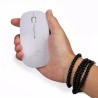 Ratón recargable / Mouse blanco ultra slim bluetooh compatible con iMac o portátil