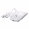Ratón recargable / Mouse blanco ultra slim bluetooh compatible con iMac o portátil
