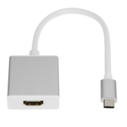 Prosarmogéas USB Type C se HDMI gia foritó ypologistí Apple