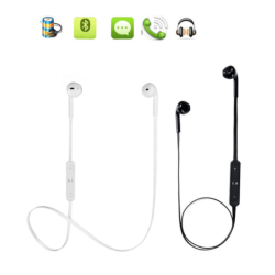 Bluetooth слушалки за спортни дейности цвят Черно / Бяло