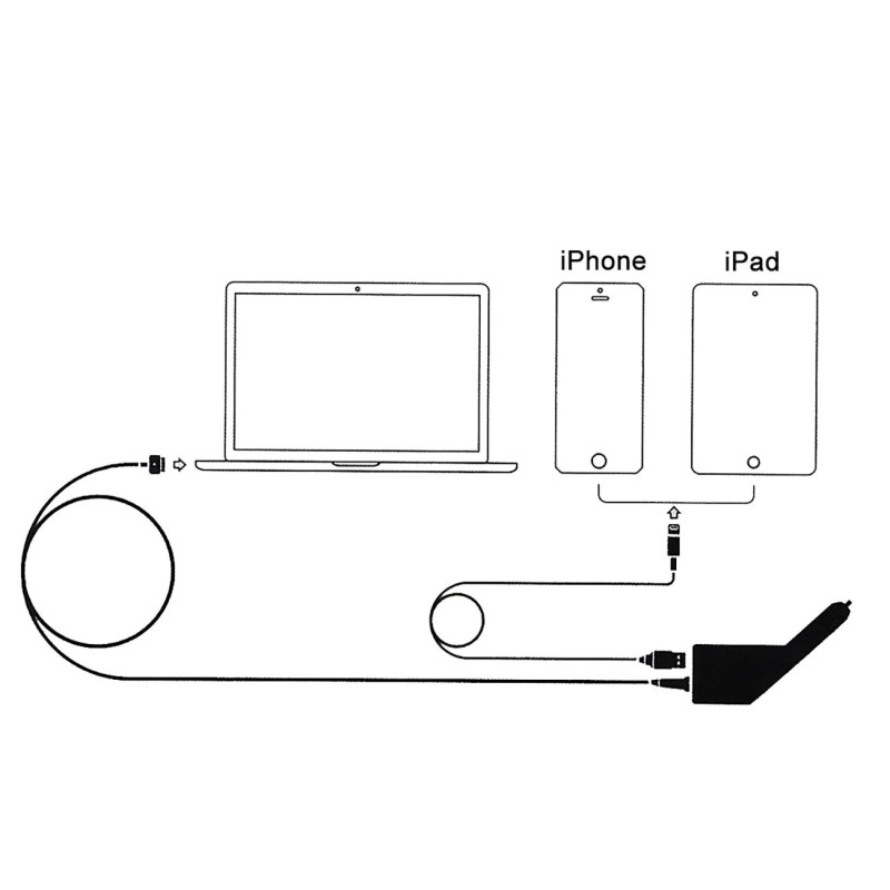 Cargador coche Magsafe-2 para Macboook Air y Macbook Pro Retina