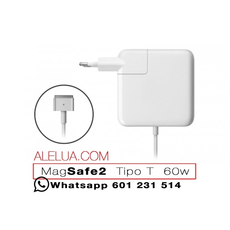 60W Magsafe 2 - Compatible Charger for Apple Macbook | 16.5V - 3.65A
