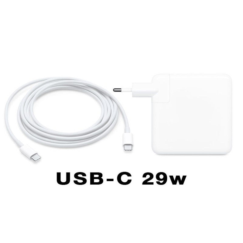 Replaces 29W Acbel Charger for Apple MacBook 12 A1534 Air 13 A1932 45W 3rd Gen 11 Models 2018/2019 Samsung/Google/Microsoft/HTC/Huawei USB-C Type C Fast Charging Cable iPad Pro 12.9 