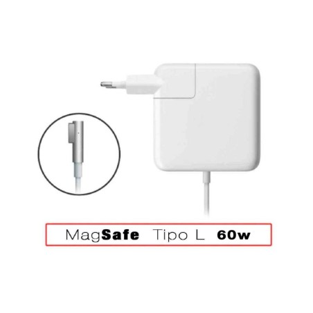 Cargador de 60w para Macbook y Macbook Pro 13" conector Magsafe-1