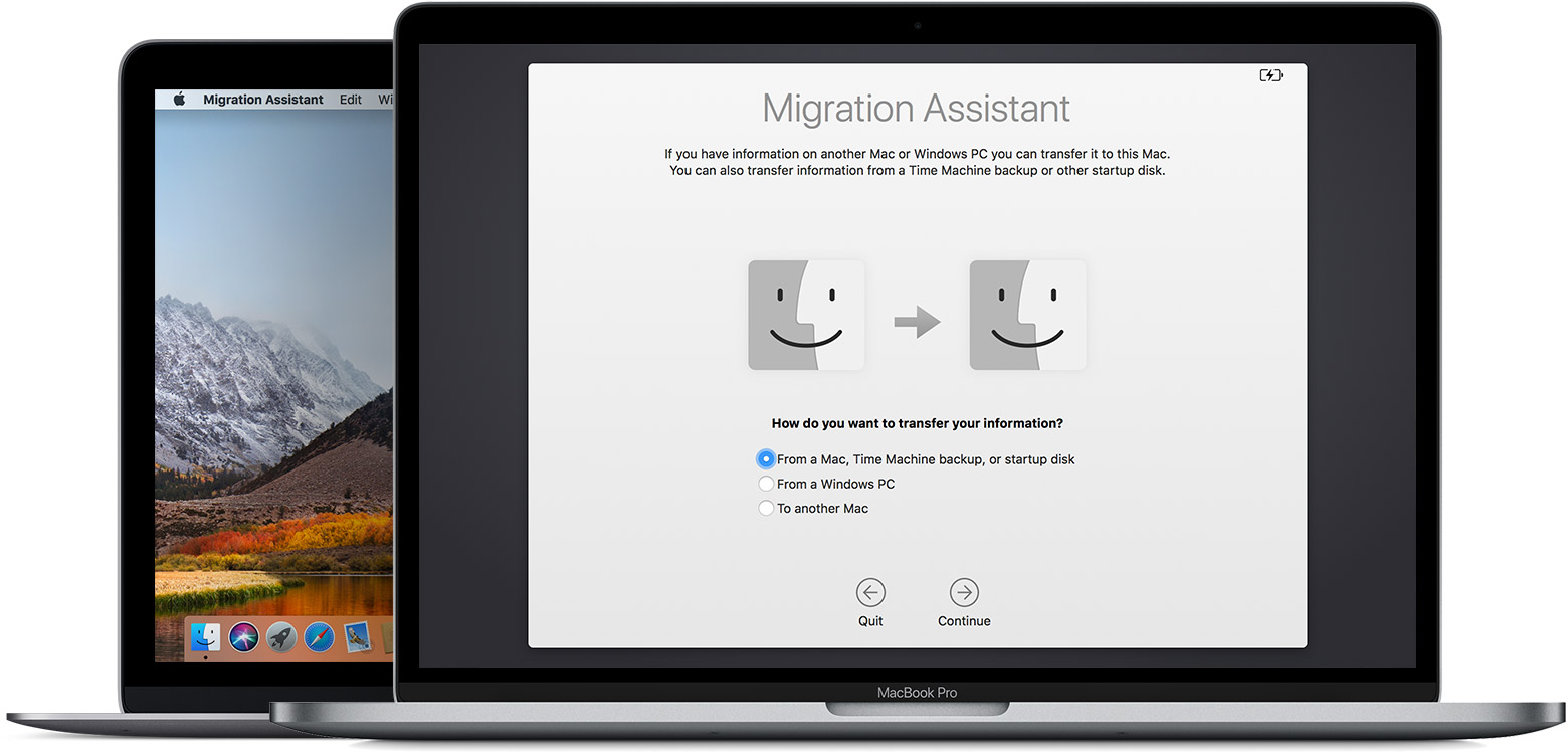 Traslada aplicaciones de un Mac a otro con el asistente de migración